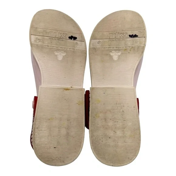 Melissa Twist Pink Jelly Slingback Scented PVC Casual Flat Sandals Women 8 - Picture 12 of 14